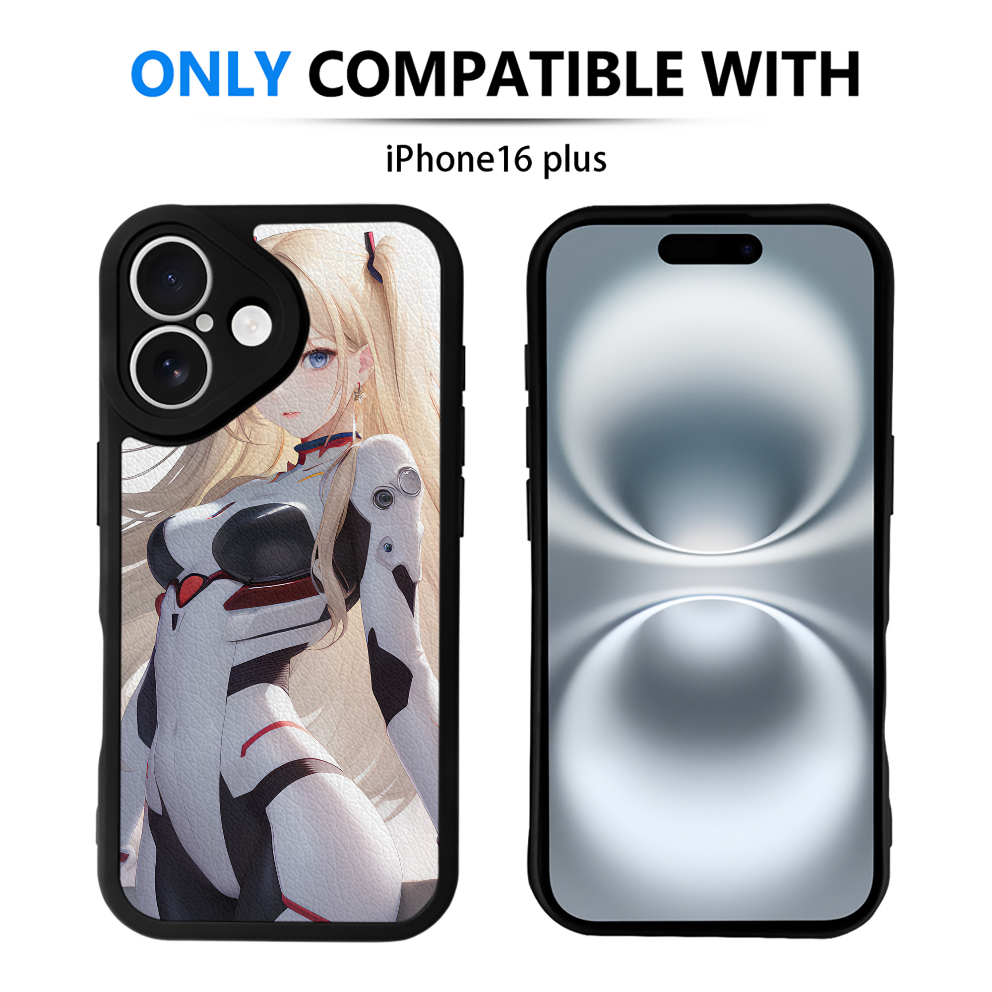 （画像用） EVA 新世紀エヴァンゲリオン 【iPhone 16シリーズ対応】シリコンスマホケース（レザー調） 材質：シリコン